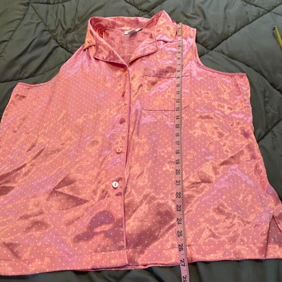 Morgan Taylor Pink and White Polka Dot Pajama Set - Picture 12 of 14